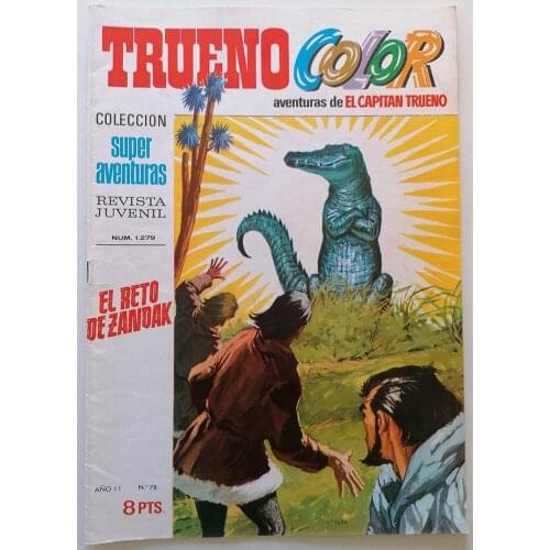 Thunder COLOR the adventures of Captain Thunder No. 78, 1970, 1ª edition Spanish, ED. BRUGUERA, author AMBROS