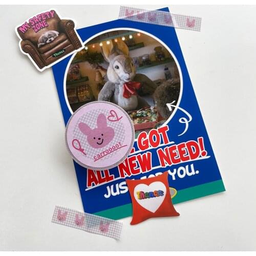 Creative Kawaii Pink Rabbit Plaid and Paper Washi Tape DIY Scrapbook Diary Stationery Lovers Gift Decoration Sticker Tape