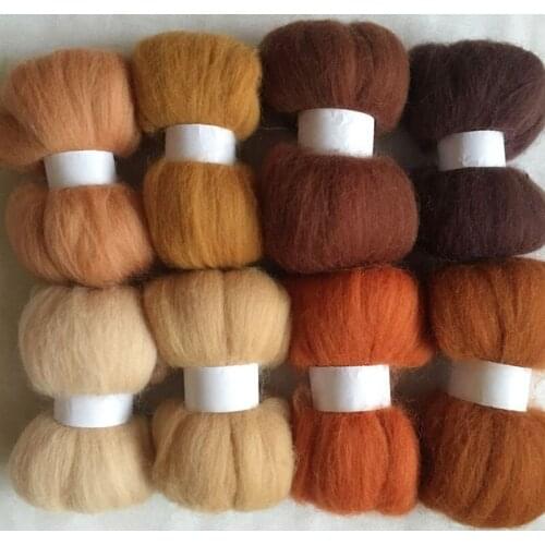 Wfpfbec roving wholesale naaldvilten merino fieltro naaldvilten merino wool fibre roving for needle felting kit diy crafa 800g