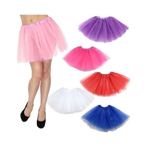Fashion Women Girl Solid Princess Ballet Tulle Tutu Skirt Wedding Formal Rockabilly Mesh A Line Mini Skirt