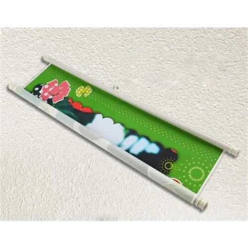 44cm Round poster rod banner pole paiting picture photo holder frame clip strip POP advertising banner holder rail scroll