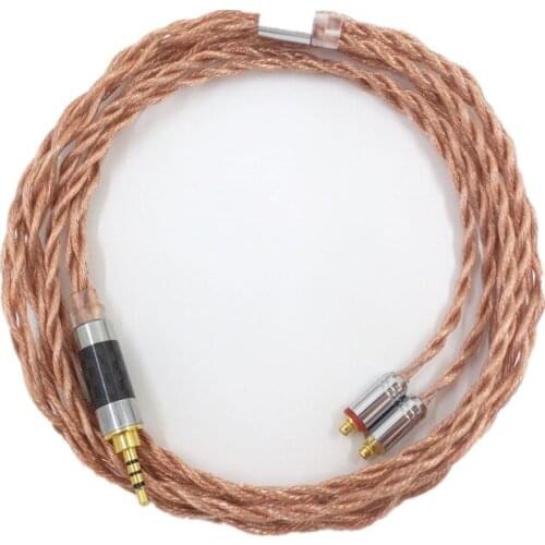 7N Single Crystal Copper Upgrade Audio Cable Gold Plating 15awg Luxurious Custom Headphone Cable for SE535 SE846 UE900 IE80S