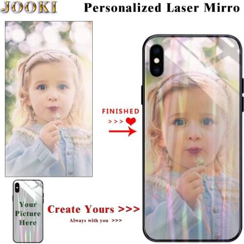 A2 core Custom Laser Mirror Case For Samsung Galaxy A2 Core Phone Case personalize Glitter Soft Cover For Samsung A260F Case