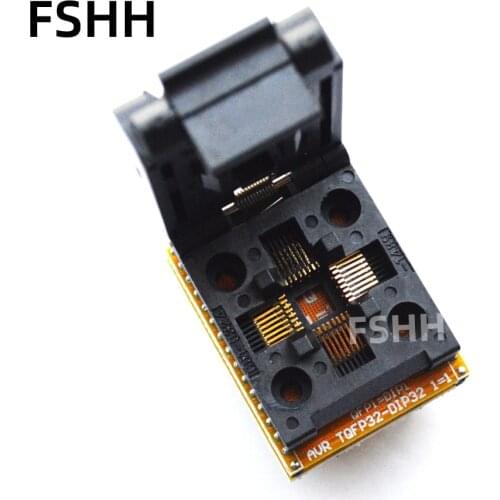 TQFP32 to DIP32 Programmer Adapter QFP32 Adapter LQFP32 test socket 1 to 1 alignment design universal adapter