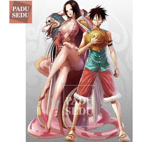 5d One Piece Diamond Painting Cross Stitch Anime Boa Hancock Luffy Poster Embroidery Mosaic Pattern Decor Boy Room Gifts For Men