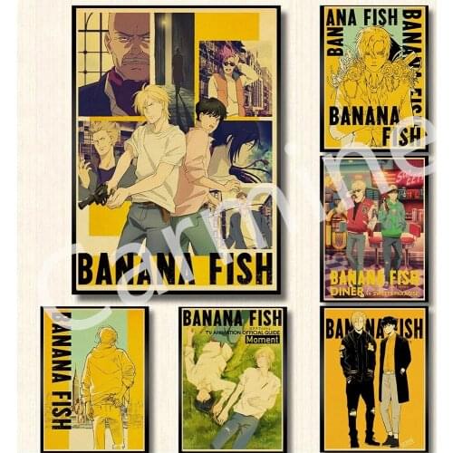 Cartoon DIY 5D Diamond Painting Animation Banana Fish Draw Cross Stitch Embroidery Full Round&Square Drill Home Decoration Gift