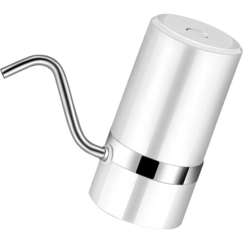 White Wireless Drinking Water Pump Water Jug Bottle Pump Water Dispenser