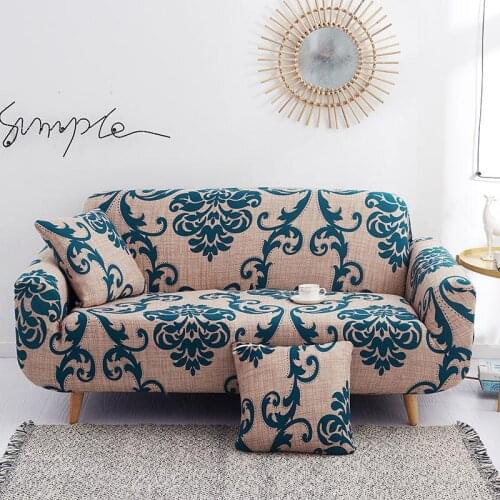 Elegant flower sofa cover elastic for living room
