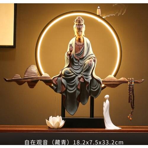 Electric Incense Burner Holder Tower Ceramic Light Modern Backflow Incense Burner Budas Decorativos Figuras Candle Holders