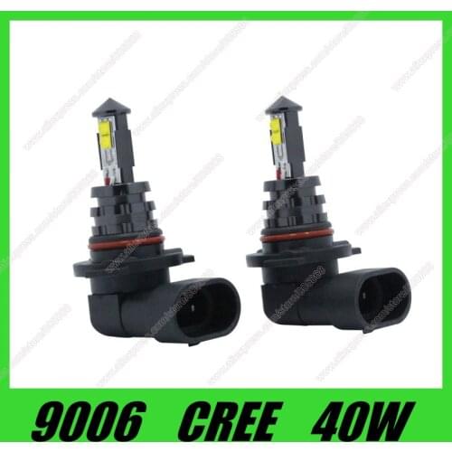 HB4 9006 Led Bulb 40W High Power Ultra Bright CREE chips led HB4 LED Car Fog Light 720LM White car light source Free Shipping