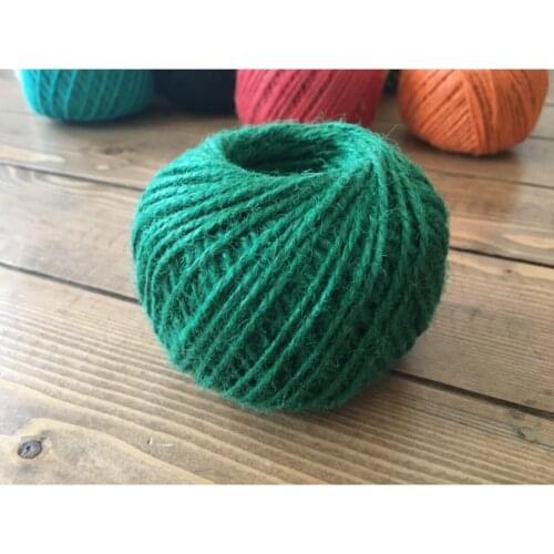 LumennYeşil Colorful Jute Rope | Quality Indissoluble 100 Meters 100 Grams-odorless Decorative Mesh Hemp Rope wedding bride mariage хна henna