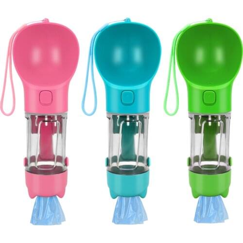 Multifunction Pet Dog Water Bottle Portable Dog Water Dispenser Feeder For Dogs Cats Travel Drinking Bowl Outdoor Pet Supplies