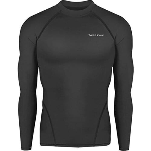 TakeFive Newest Edition Mens Skin Tight Compression Base Layer Running Shirts-NT001
