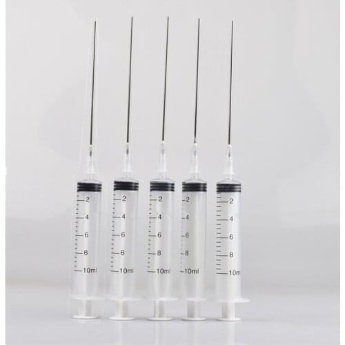 5pcs Add the ink tool 10ML syringe injector for refilling ink CISS ink cartridges with 10cm long needle