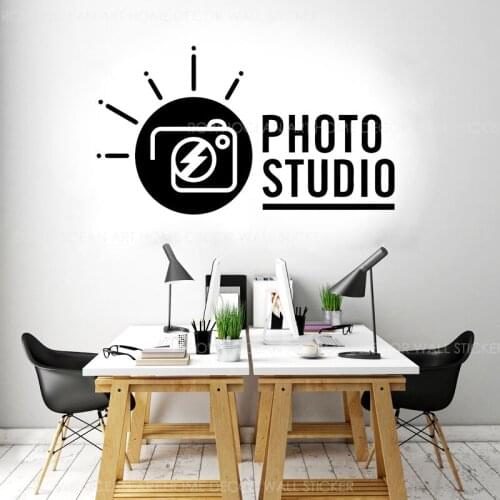 Photo Studio Camera Photographer Wall Sticker Vinyl Interior Design Window Decals Removable Self-adhesive Murals Wallpaper 2085
