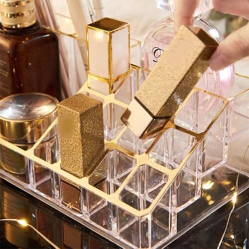 Desktop with cover glass lipstick storage box display stand cosmetics dust lip glaze lipstick lipstick skin care boxproducts