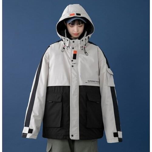 Couple Models Hooded Short Tooling Down Cotton Jacket Thick Padded Jacket Men and Women Unisex Jacket Winter Coat Men