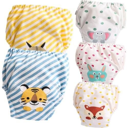 Cotton Baby Training Pants Baby Diapers Nappies Reusable Diaper Washable Kids Panties Children Boys Girls Diaper Waterproof