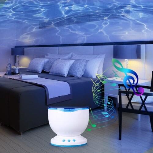 BRELONG Ocean Sound Projection Lamp Surf Daren Indoor Underwater World Lighting Interior Bedroom Decorating Night Light