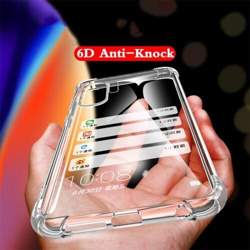 6D Anti-Knock TPU Case for Huawei Nova 7 Pro 6 SE 7i 5Z 5T 5 5i Pro 4 4E 3 3i 3E Mate 40 Pro 30 20 Lite Clear Phone Cover Cases