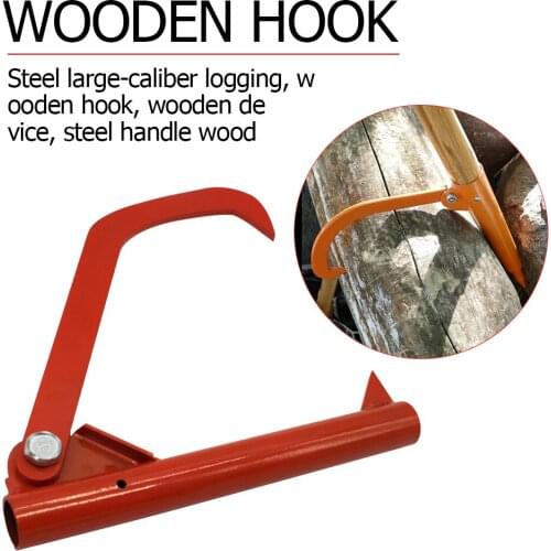 Steel Roller Felling Lever Lifter Log Peavy Home Transport Cant Hook Practical Rustproof Felling Lever Patio Backyard Wood Tools