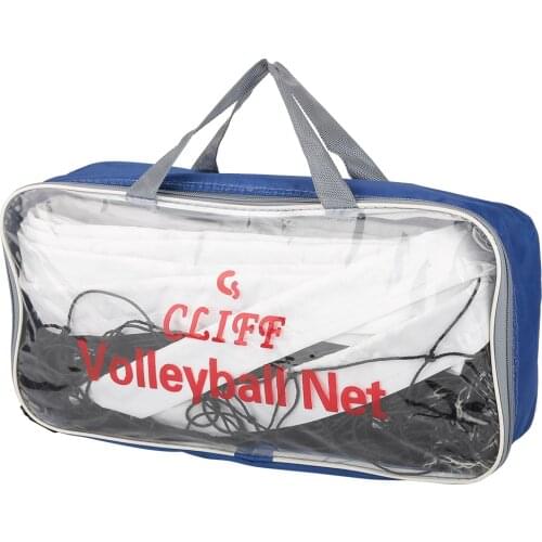 Outdoor Indoor Beach Netting Sports Mesh with Steel Cable and Storage Bag Standard Official Size Volleyball Net