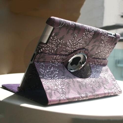 For IPad Mini 1 2 3 4 5 Cover 360 Degree Rotation PU Leather Smart Cover Girls Case for Ipad 2 3 4 5 6 9.7 7th 8th Gen 10 2 Air3