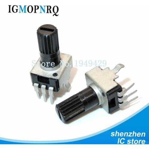 10pcs RV09 Vertical 12.5mm Shaft 1k 2k 5k 10k 20k 50k 100k 0932 Adjustable Resistor 9 Type 3pin Seal Potentiometer igmopnrq