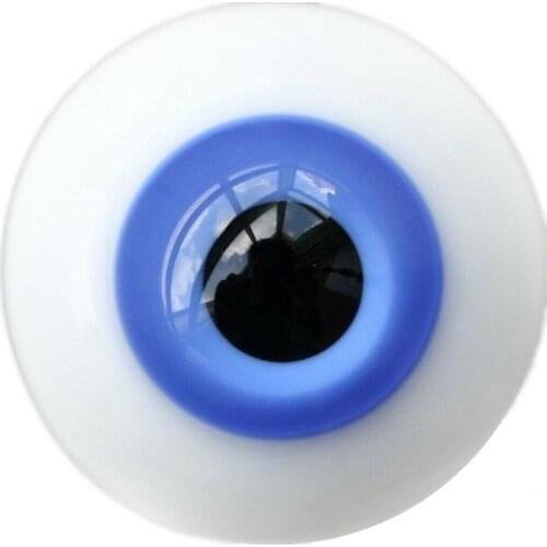 [wamami] 6mm 8mm 10mm 12mm 14mm 16mm 18mm 20mm 22mm 24mm Blue Glass Eyes Eyeball BJD Doll Dollfie Reborn Making Crafts