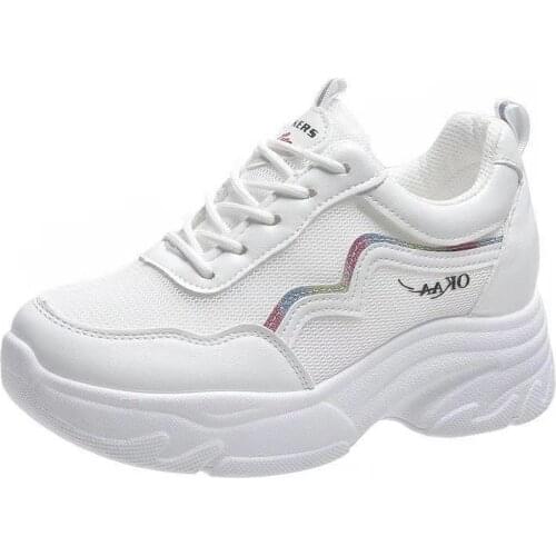 2019 Spring and Autumn Women Casual Shoes New Wild Womens Flat Sneakers Korean Round Head Casual Shoes for Girls