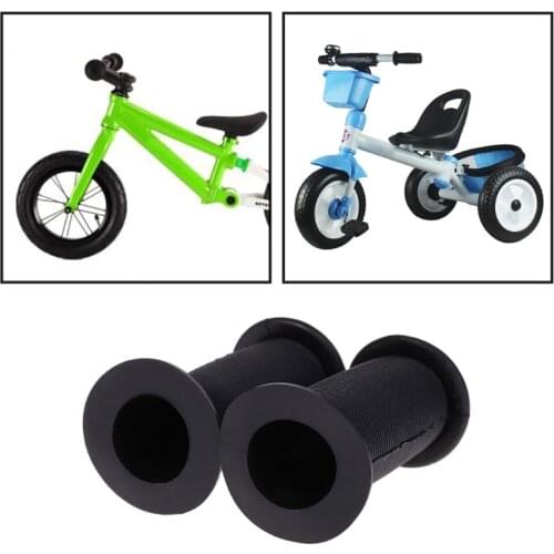 1Pair Bicycle Grips Children Bike Tricycle Scooter Non Slip Thread Rubber Handle