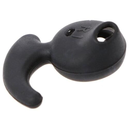 2 Pairs Black Silicone Earbud Eartip Replacement For Samsung S6 Sports Earphone