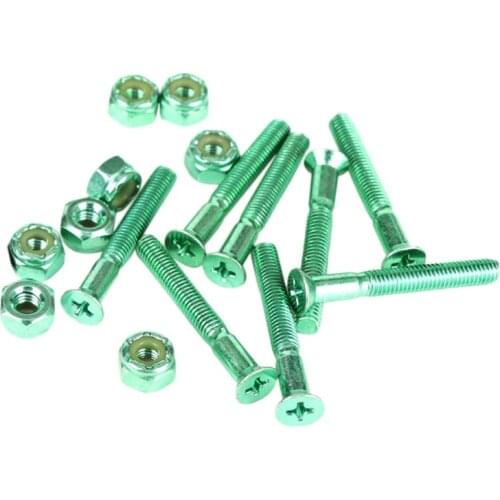 AKAGEAR 8Pcs Skateboard Screws for Installing Trucks Skateboarding Truck Gilt Screws Hardware