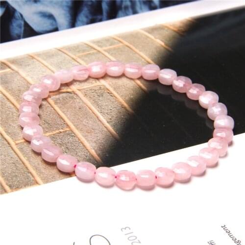 Faceted Oblate Quartzs Bracelets For Women Peridot Aventurine Natural Gem Stone Healing Ethnic Bangle Crystal Handmade Jewelry