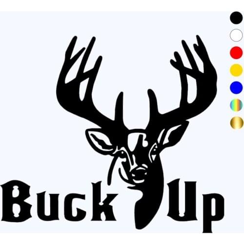 CK20825# Die-Cut Vinyl Decal Buck Up Car Sticker Waterproof Auto Decors on Bumper Window Laptop