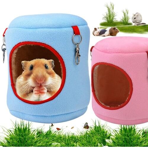 Hamster Nest Pet Cotton Hammock Mouse Warm House Small Animal Glider Pet Supplies TOY Cage Squirrel Guinea Pig Cylindrical Nest