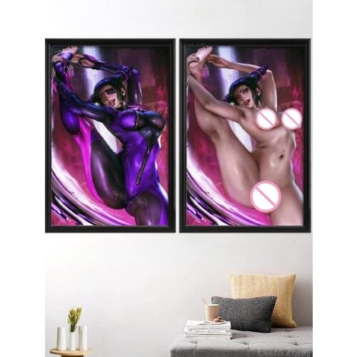 Juri Han Menat Video Game Sexy Nude Art Silk Poster Custom Decor Canvas Wall Living-Bedroom
