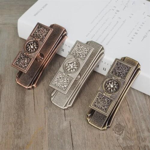 Luxury Alloy Curtain Tie Back Wall Hooks Carve Flower Tieback Holders Hat Coat Robe Hanger Accessories Home Decor