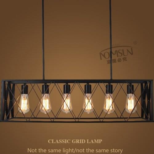 Vintage Wrought Iron Chandelier Nordic Kitchen Hang light Bedroom Living Dining Room Luminaire Restaurant Chandeliers Lighting