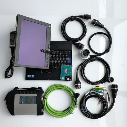 Mb Star C4 SD Compact 5 Auto Diagnose Tools with V06.2021 software X/Vediamo/DTS Monaco/EPC/WIS in SSD/HDD and Laptop X200T 4G