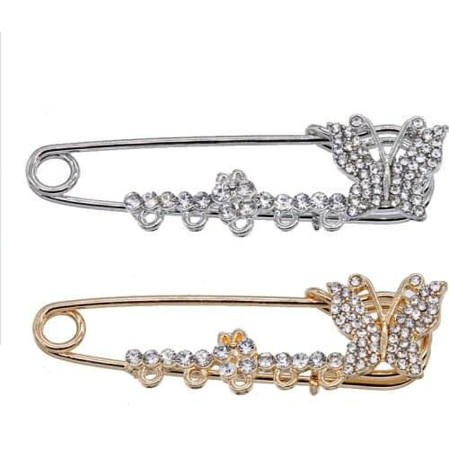 Fashion animals wild noble rhinestone butterfly brooch delicate needle brooch banquet essential jewelry Broches jewelry fashion