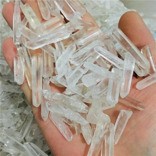 Natural quartz crystal original point small thin pieces