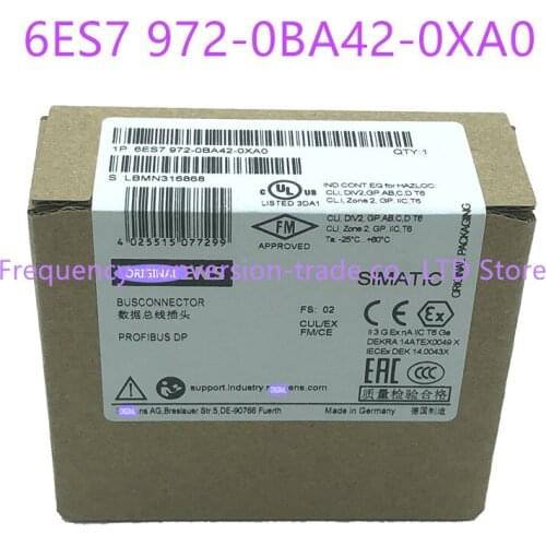 New DP 6ES7 972-0BA42-0XA0 Profibus Connector 35 Degree 6ES7972-0BA42-0XA0 6ES79720BA420XA0