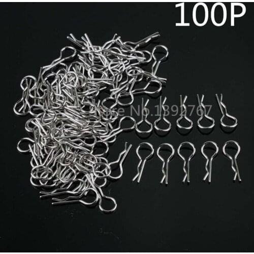 Wholesale 100Pcs/Pack Body Clips HSP Spare Parts 02053 For 1/10 1/16 1/18 RC Model Car Redcat Himoto HPI Model Baby Toy