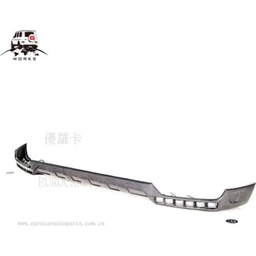 G63 B-style front lip fit for W463 G63 / G65 to B-style B800 carbon fiber front lip with led