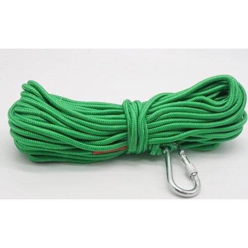 Outdoor Climbing Escape Rope 10m/20m Safety Rescue Rivers Salvage Ropes with Carabiner