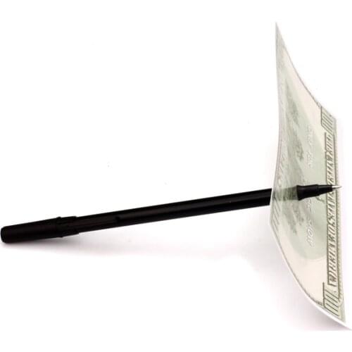 1 Pcs /Lot Ball Pen Brand Black Magic Trick Thru Bill Penetration Dollar Bill Pen Trick Toy For Children Classic Toys G8140