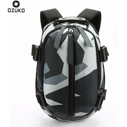 OZUKO Fashion Backpack Men USB Charging School Bag Oxford Waterproof Backpack for Teenagers 15.6 Laptop Backpacks Male Mochila