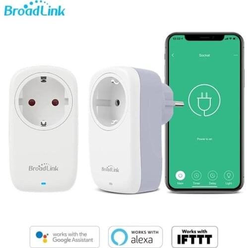 BroadLink WiFi EU Standard App Control Smart Plug SP4L-EU With Night Light Works With Alex Google Home IFTTT