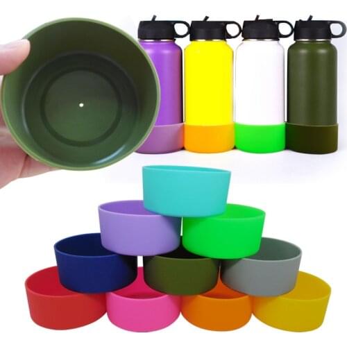 9*4.5cm Silicone Cup Protective Case Silicone Bottom Pad for Thermo Cup Hot Water Bottle & Cup Accessories